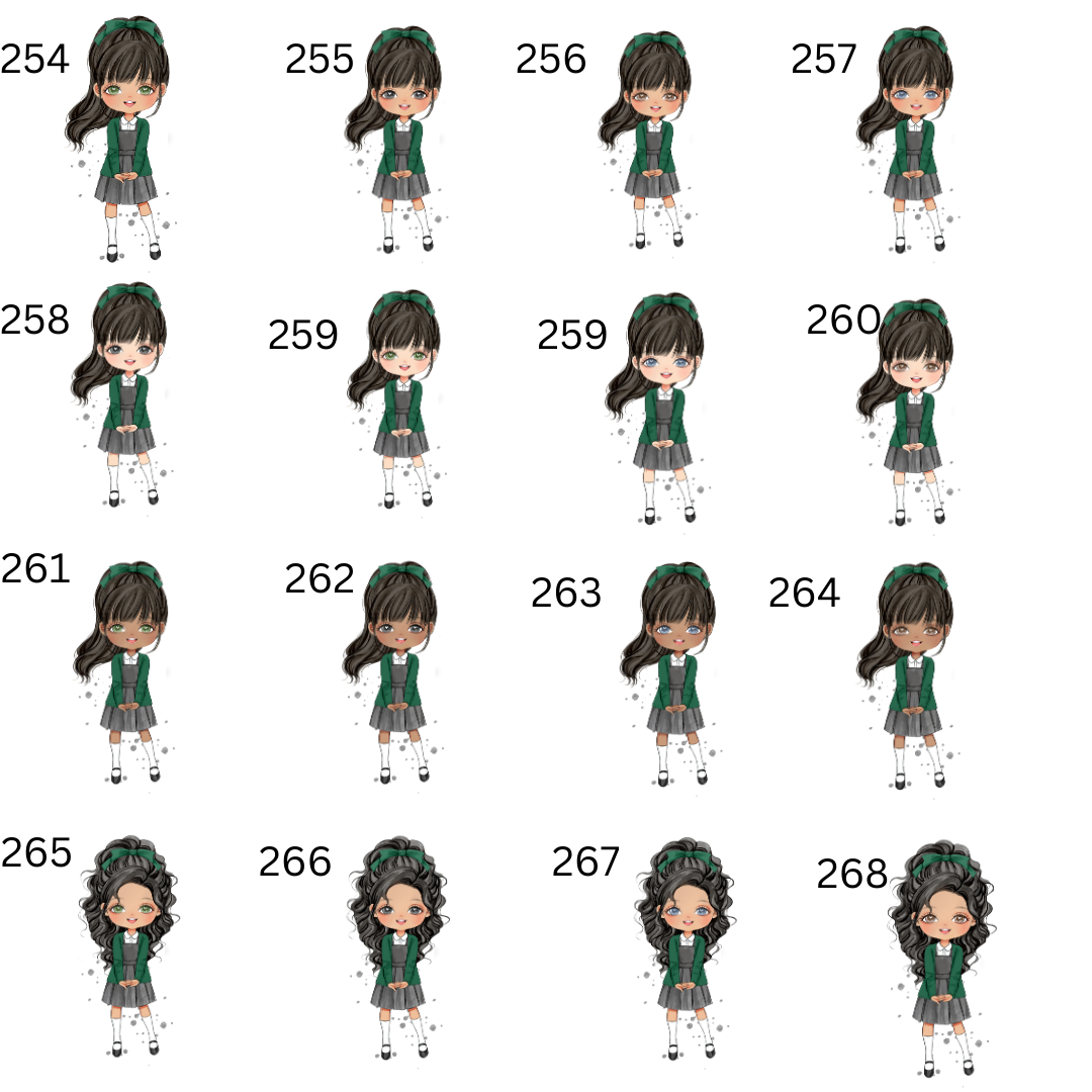 Personalised school water bottle Green uniform