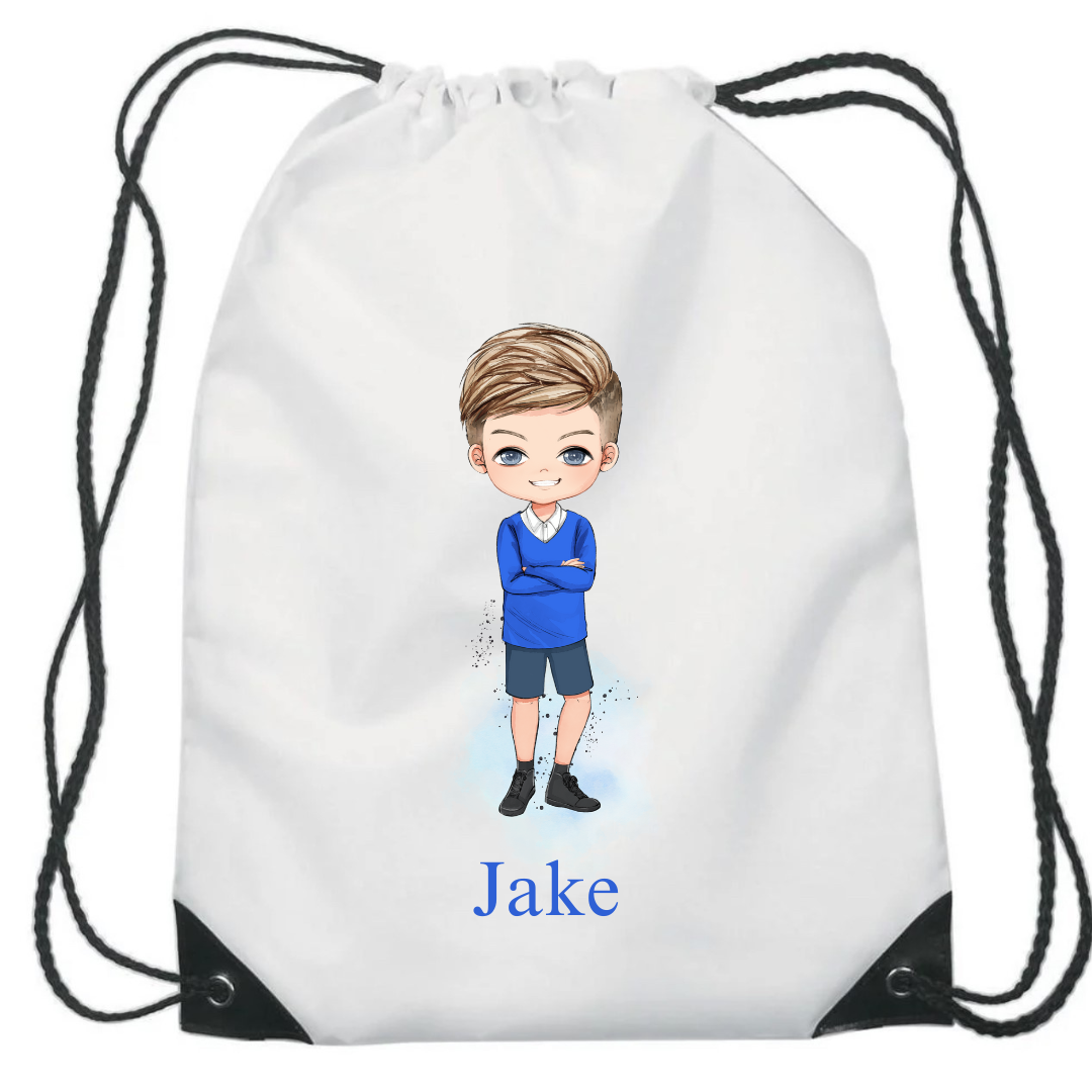 School drawstring bag