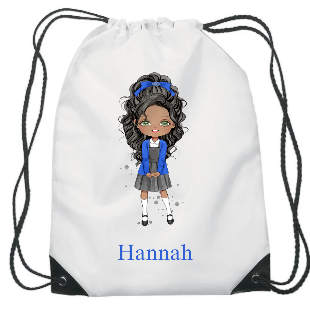 School drawstring bag