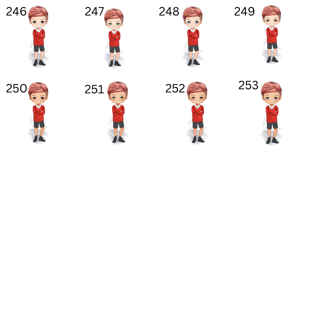 Personalised boy Water bottle red uniform