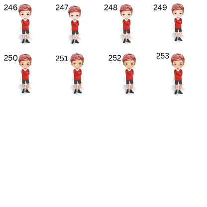 Personalised boy Water bottle red uniform