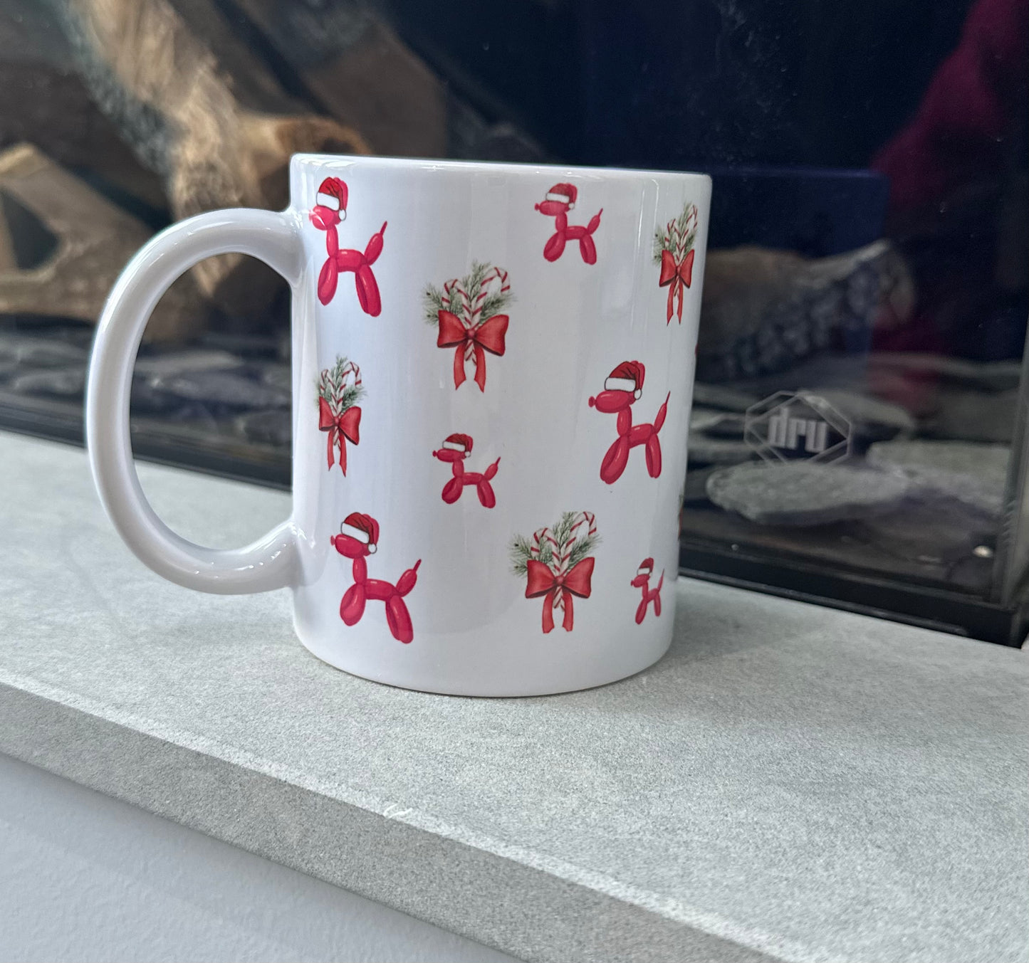 Christmas Balloon Dog Mug