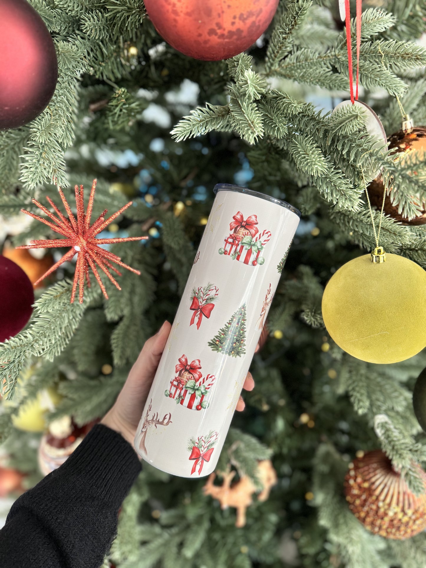 Christmas skinny tumbler