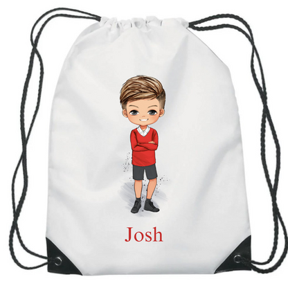 School drawstring bag